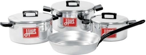 [CKSH4ZZ8VMTVFAC6] Hart 6-Piece | Aluminium with Plus Free Frying Pan Aluminium Cookware Set (1 - Piece)