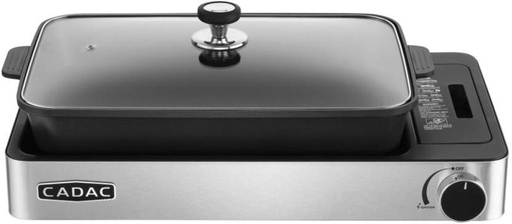 [PPNH7SFZ9EBTHBWV] Cadac Portable Frying Pan Pan with Lid 1.2 L capacity (Cast Iron, Non-stick, Induction Bottom)