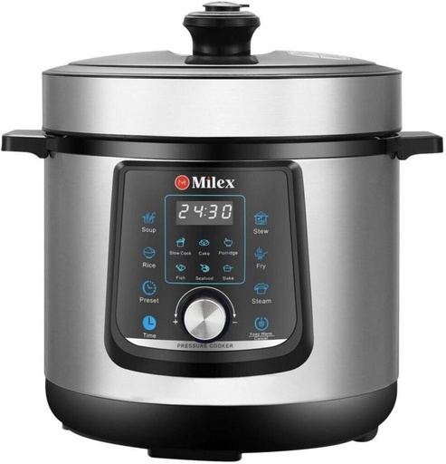 [PKRH27SCWKX2KZYY] Milex Digital Pressure Cooker 6 L Pressure Cooker (Stainless Steel)