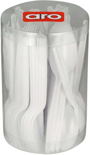 [CYSHFZSRYC77JTSK] Aro Assorted Cutlery Disposable Plastic Cutlery Set (Pack of 6)
