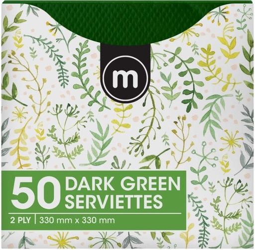 [NPKH226RWQG9D7TW] M Serviettes Green Cloth Napkins