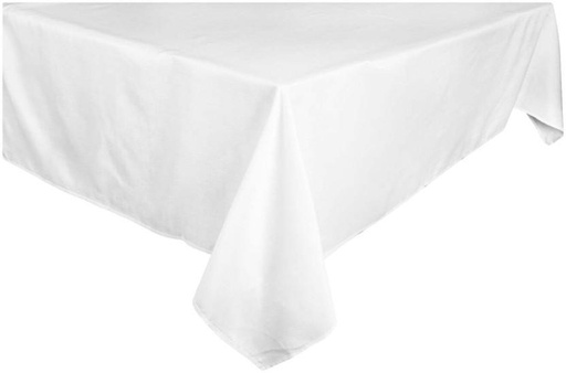 [TCRH2YWU2DGSFAGQ] Linen House Solid 0 Table Cover (White, Cotton)