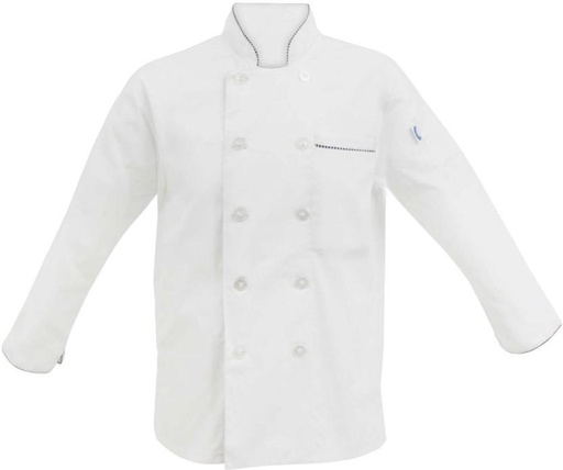 [APNHFZWZSMMSE7SY] Bakers & Chefs Polyester Chef's M (White, Single Piece)