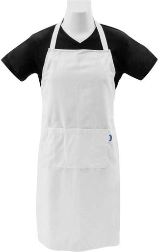 [APNHFZWZEY4VVAKH] Bakers & Chefs Polyester Home Use Free (White, Single Piece)