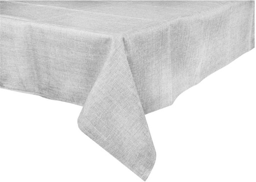 [TCRH2YWUDCPXEAAZ] Linen House Solid 0 Table Cover (Grey, Cotton)