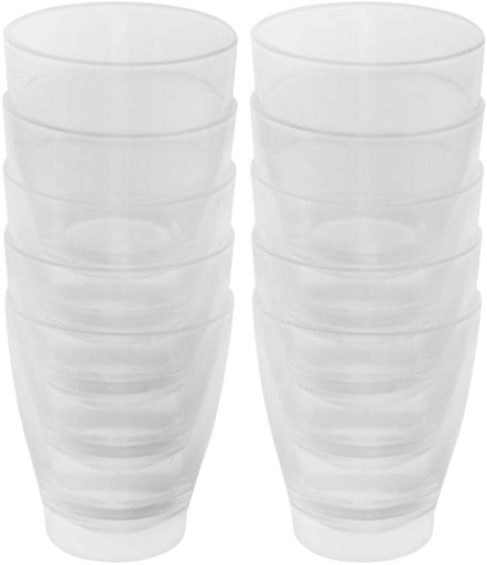 [GLSHFQZCMJYDGDZR] Bar Butler (Pack of 10) Shooter Water/Juice Glass Set (25 ml, White)