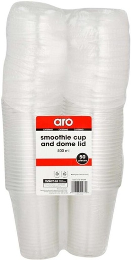 [GLSH5YJ74NHNE5ZV] ARO (Pack of 50) Coffe Cup No Lid Water/Juice Glass Set (500 ml, White)