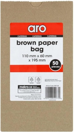 [GBAH4ZJJF9GPXB8P] Aro Brown Paper Bags Grocery Bag (Brown)