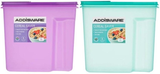 [CNRH27SY8HMKSQGR] Addis Plastic Cereal Dispenser  - 3 l (Multicolor)