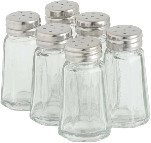 [CDSH28SBW85AHGMM] Regent Salt & Pepper Set Glass (6 Piece)
