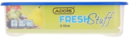 [CNRH27SYHZAFK6PG] Addis Plastic Fridge Container  - 2000 ml (Blue)