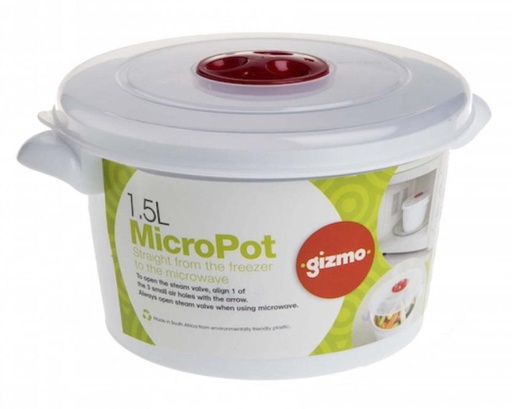 [CNRH27RWYTZEHMUZ] Gizmo Plastic Fridge Container  - 1.5 l (White)