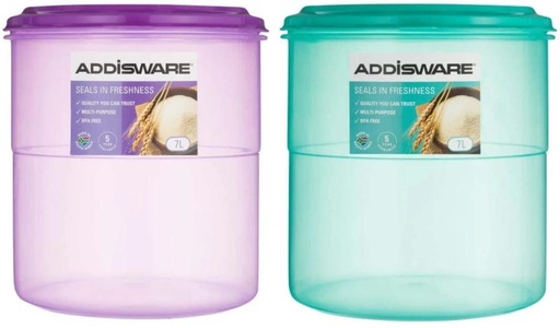 [CNRH27SYHVTTBAGY] Addis Plastic Grocery Container  - 7 l (Multicolor)