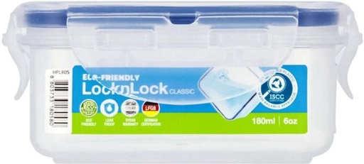 [CNRH7Z3AXS7FVFQY] Lock&lock Plastic Utility Container  - 180 ml (White, Blue)