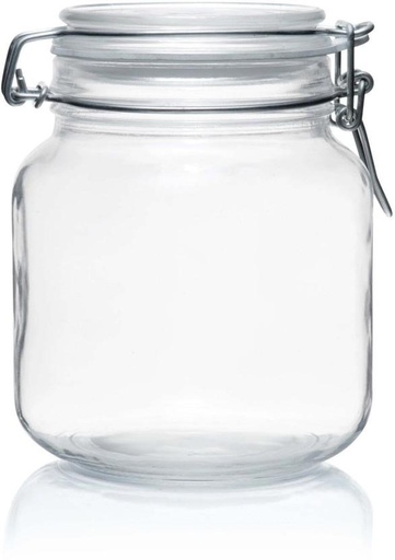 [CNRH7Z3ATPEDCC4F] Consol Glass Honey Jar  - 1000 ml (White)