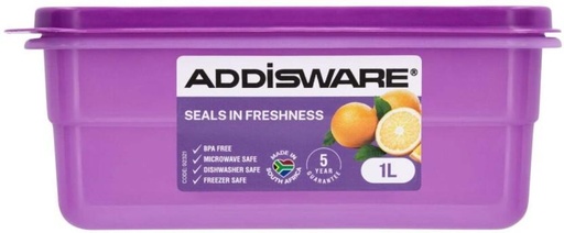 [CNRH27SYZUCDZ6WG] Addis Plastic Fridge Container  - 1 l (Purple)
