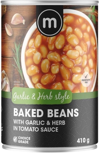 [CFDHFRS76TU3YQDY] M Baked Beans with Garlic and Herb Beans (410 g)
