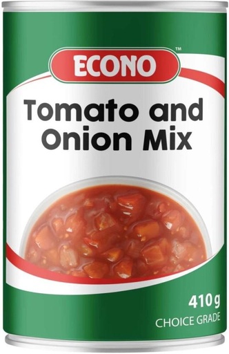 [CFDHFRS75KZCZGGY] Econo Choice Grade Tomato & Onion Mix Vegetables (410 g, Pack of 6)