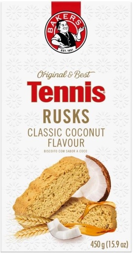 [RSKH4YGAFU2S8SEE] Bakers Tennis Classic Coconut flavoured Wheat Rusk (450 g)