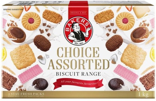 [CKBHFU63KUGK8C2X] Bakers Choice Assorted Assorted Biscuit (1000 g)