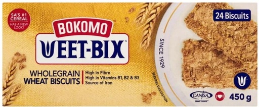 [CKBHFU62DYUHMS42] Bokomo Weet-Bix Wholegrain Wheat High Fiber Biscuit (450 g)