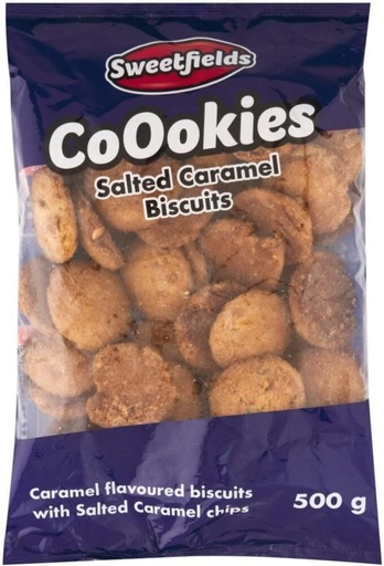 [CKBHFU62GMFQNHHR] Sweetfields Salted Caramel Flavoured Cookies (500 g)