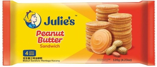 [CKBHFU63QFD9BM79] Julie'S Peanut Butter Cream Sandwich Biscuit (120 g)
