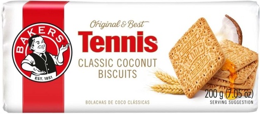 [CKBHFU62HWBUXBGG] Bakers Tennis Classic Coconut Biscuit (200 g, Pack of 12)