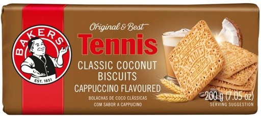 [CKBHFU62VZZYMCXT] Bakers Tennis Cappuccino Flavoured Coconut Biscuit (200 g)