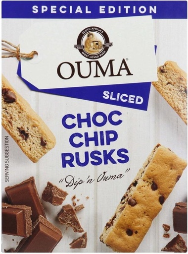 [RSKH7VUATGYB8QEH] Ouma Sliced Rusks Choc Chip Choco Chip flavoured Milk Rusk (450 g)