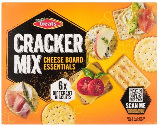 [CKBHFU63ATT9P2VV] Tasty Treats Cracker Mix Cheese Board Assorted Biscuit (400 g)