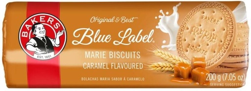 [CKBH4TVCWCAPEAF4] Bakers Blue Label Caramel Flavoured Marie Biscuit (200 g)