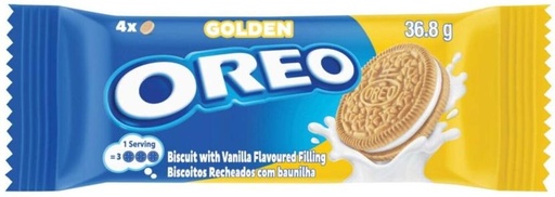 [CKBHFU62HRNTTTZV] Oreo Golden Milk's Favourite Cream Filled Biscuit (36.8 g)