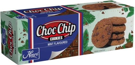 [CKBH4TVGYFFGEXPV] Henro Choc Chip Mint Flavoured Cookies (160 g)