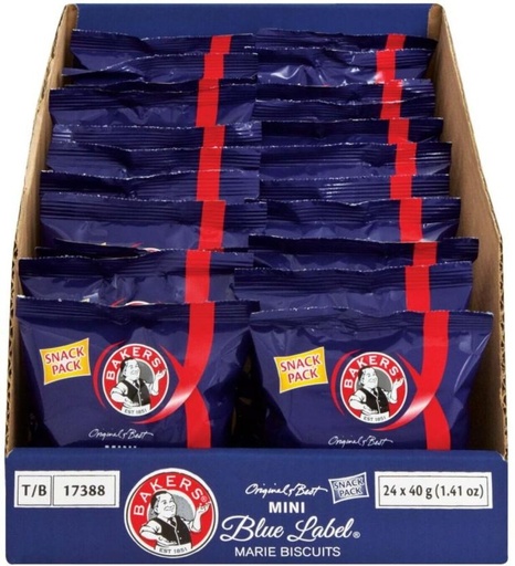 [CKBHFU62TEADVG5Q] Bakers Blue Label Marie Biscuit (960 g, Pack of 24)