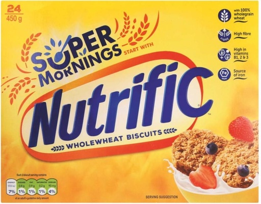 [CKBHFU63KQE5F9AW] Alpen Nutrific Whole Wheat High Fiber Biscuit (450 g)