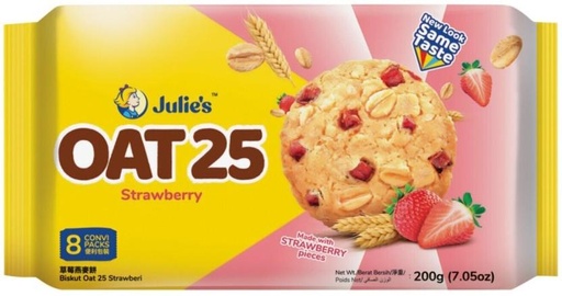 [CKBH4TVGDP79BF6F] Julie'S Oat 25 Cookies Strawberry Cookies (25 g)
