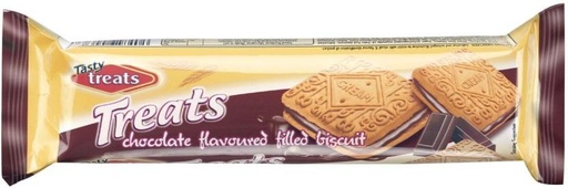 [CKBHFU62SYUSEAYA] Tasty Treats Chocolate Flavored Biscuits Cream Filled Biscuit (960 g, Pack of 12)