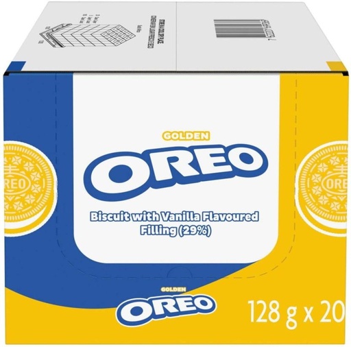 [CKBHFU628YNEGHP4] Oreo Golden Milk's Favourite Cream Filled Biscuit (133 g, Pack of 20)