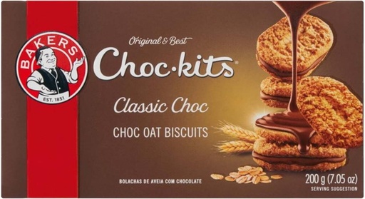 [CKBHFU62HMANNKZH] Bakers Classic Choc Oat Biscuit (200 g, Pack of 12)