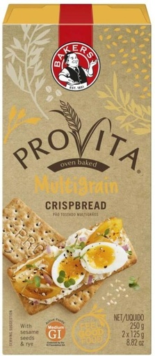 [CKBHFU6EGCPTVQCD] Bakers Provita Multigrain Crispbread Cracker Shortbread (250 g)
