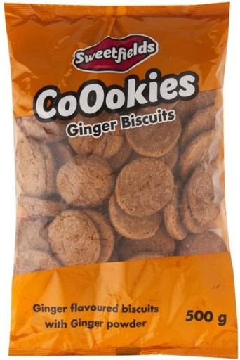 [CKBHFU62WQKK7GBQ] Sweetfields Ginger Flavoured Cookies (500 g, Pack of 12)