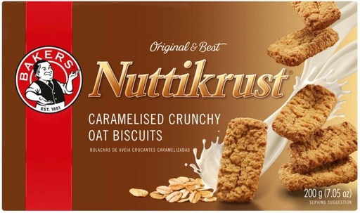 [CKBHFU6BHH74KA2W] Bakers Nuttikrust Biscuits Oat Biscuit (200 g, Pack of 12)