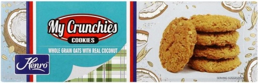 [CKBHFU6255KCZVZ8] Henro My Crunchies Whole Grain Oats Cookies (175 g, Pack of 12)