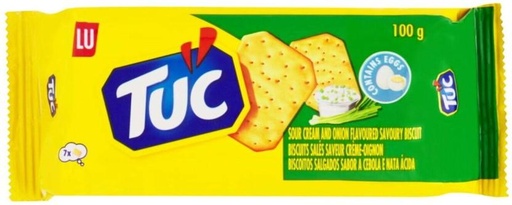 [CKBH7RJ6VXY3RCAV] TUC Crackers Sour Cream&Onion Salted Biscuit (100 g)
