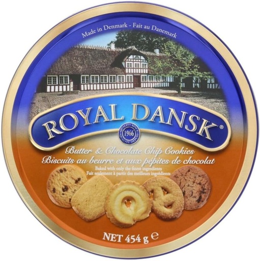 [CKBHFU63ACPQHHXG] Royal Dansk Butter & Chocolate Chips Assorted Biscuit (454 g)