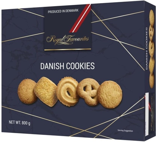 [CKBHFU62MWRVP86V] Royal Favourites Danish Cookies (800 g)