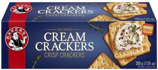 [CKBHFU62FRKH3RBZ] Bakers Slow Baked Cream Cracker Biscuit (2400 g, Pack of 12)
