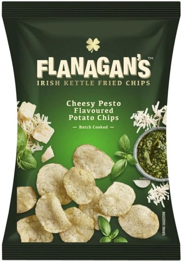[CPSHFS7YDY5M5BRN] Flanagan's Cheesy Pesto Chips (1 x 120 g)