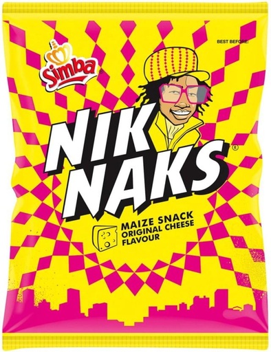 [CPSH4S5FKXXBS7GZ] Simba Nik Naks Original Cheese Flavoured Maize Snack Puffcorn (22 x 135 g)